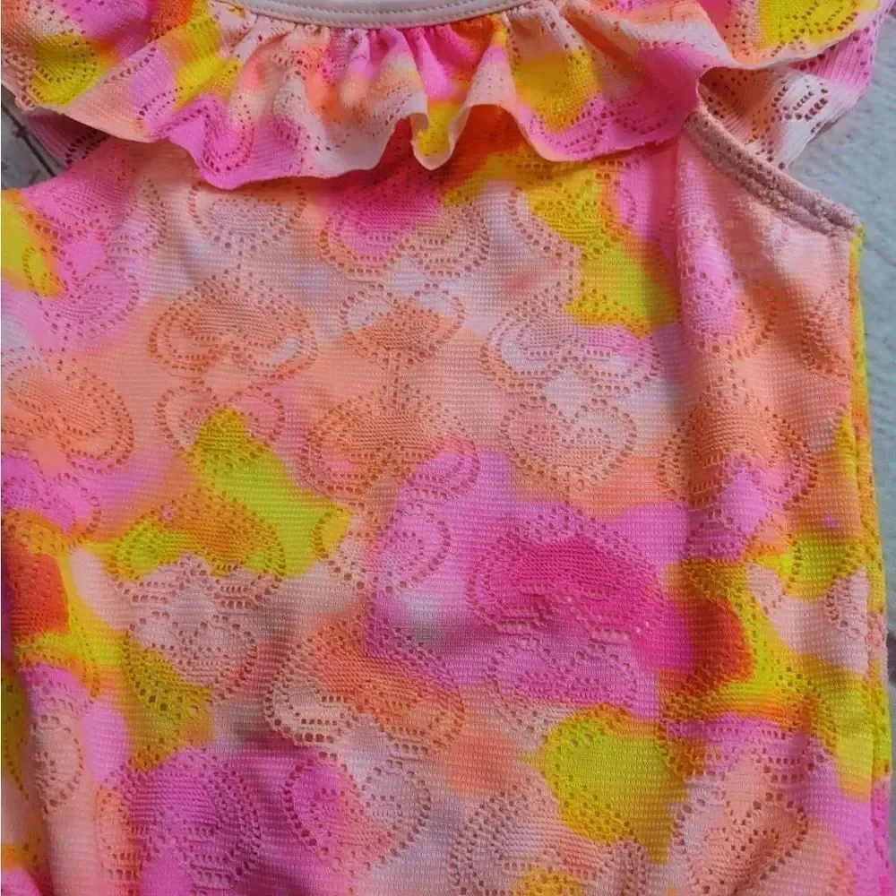 Wonder Nation heart swimsuit 4T